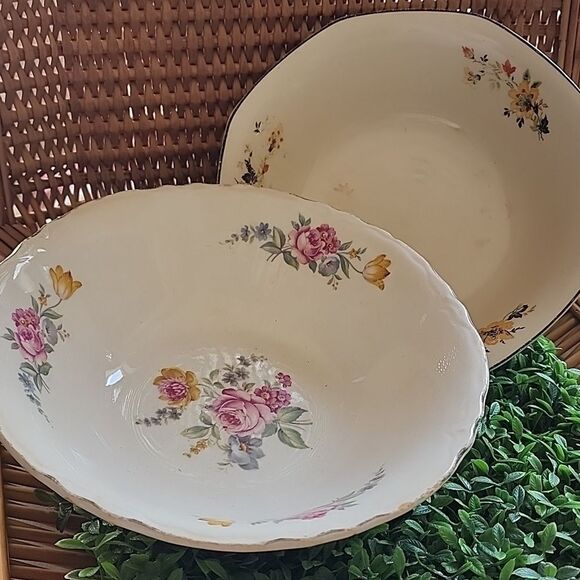 Vintage Floral Serving Dishes/Bowls - Picture 1 of 15
